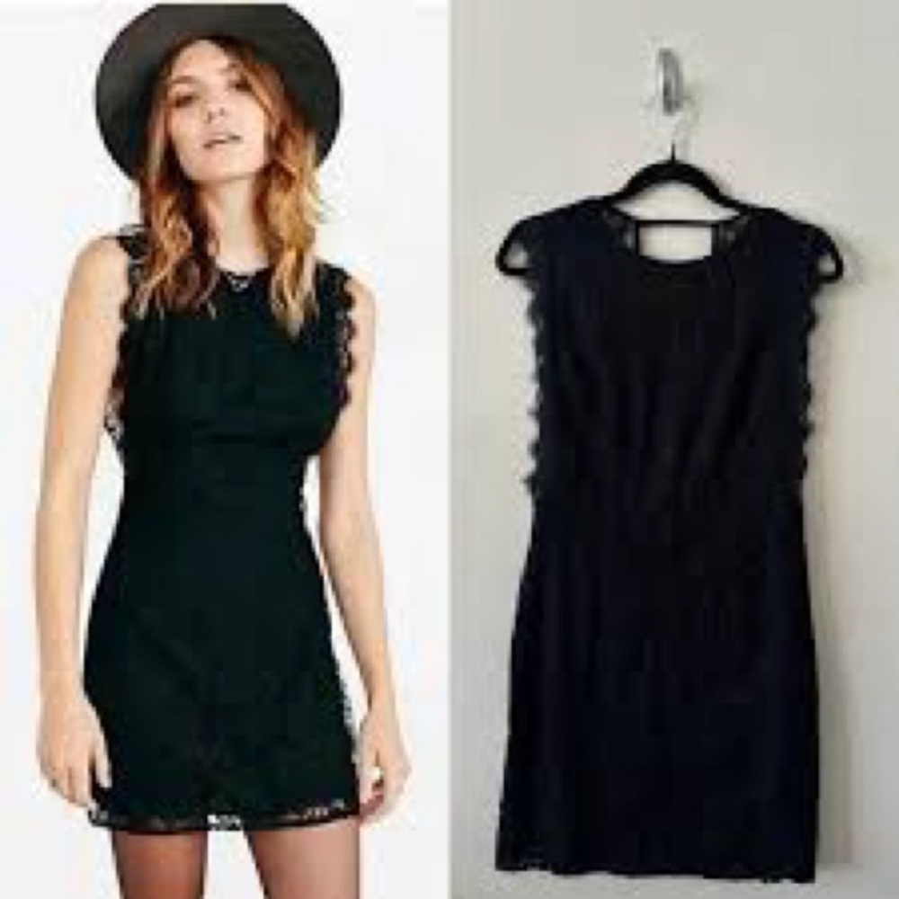 Kimchi Blue Black Lace Mini Dress
